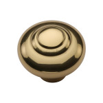 M Marcus Heritage Brass Bead Design Round Wardrobe Knob 38mm 